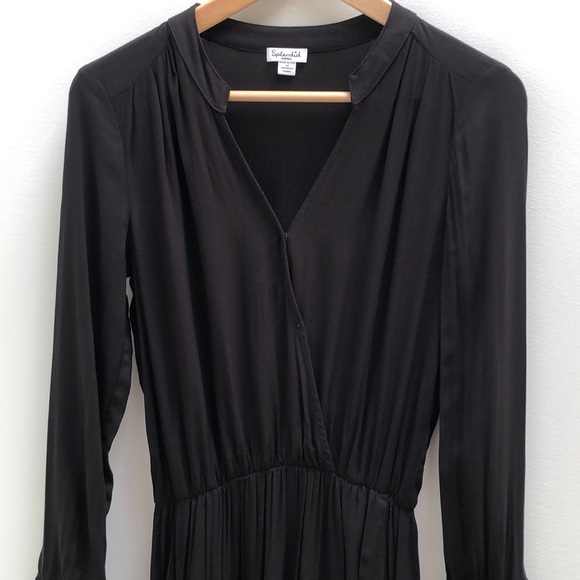 Splendid dress with subtle cross-over top - short length - S - black - Picture 3 of 8